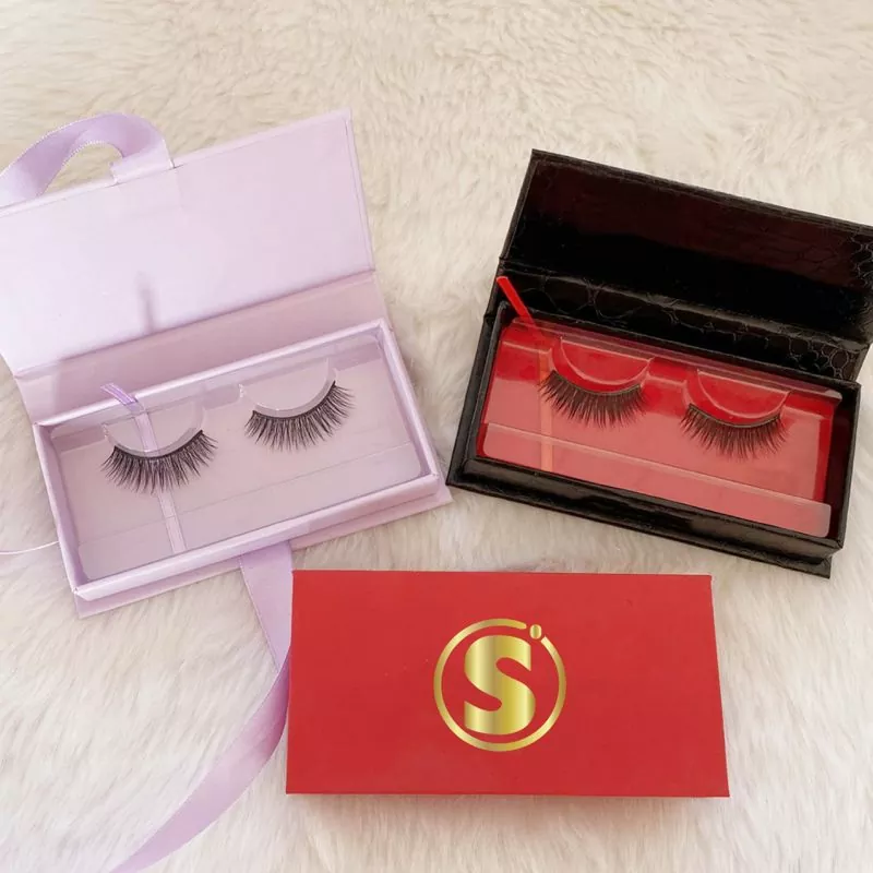 Logó bélyegző mágnes Flip Eyelash Box